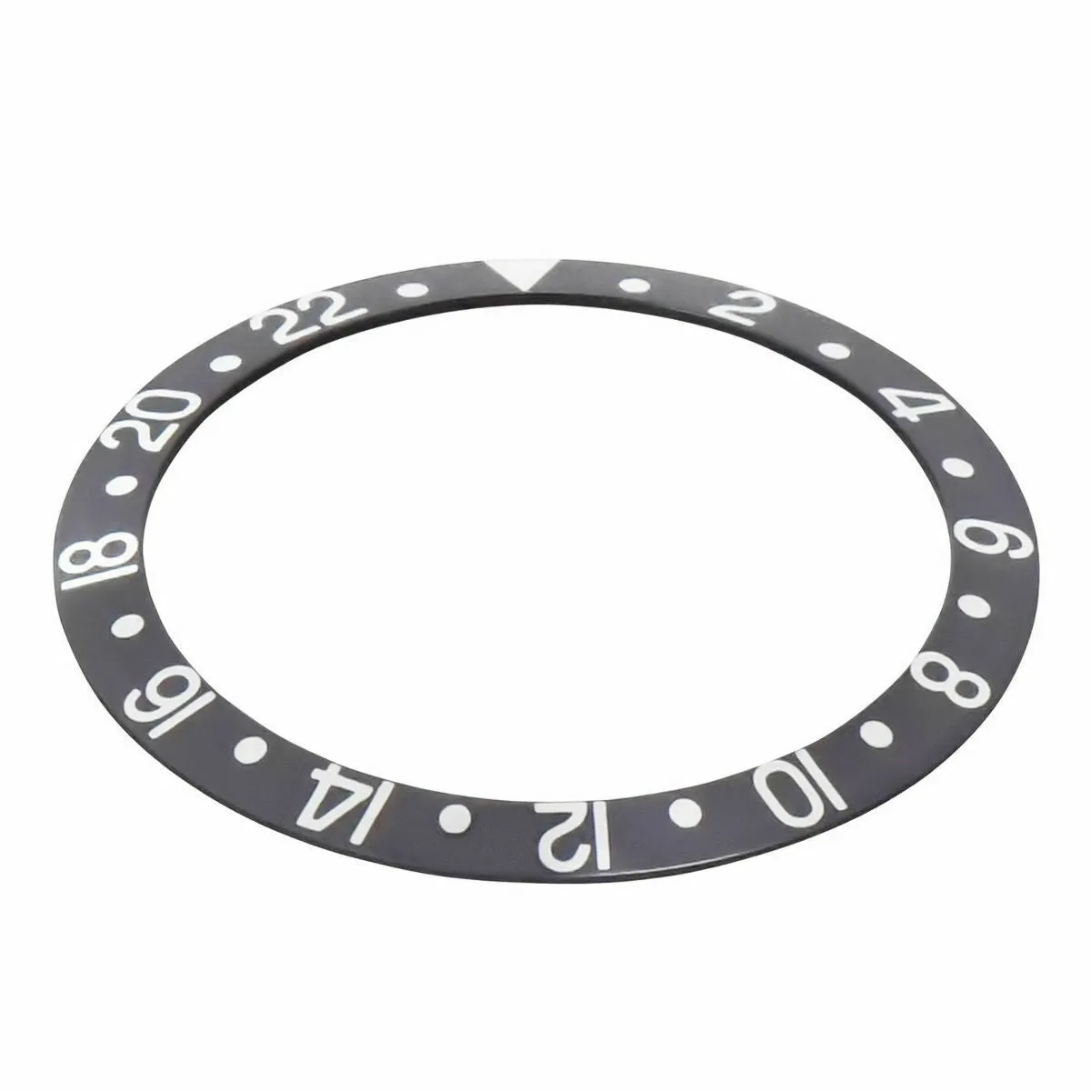 BEZEL INSERT FOR ROLEX GMT MASTER I II 16700 16710 16713 16718 16760 GREY SILVER