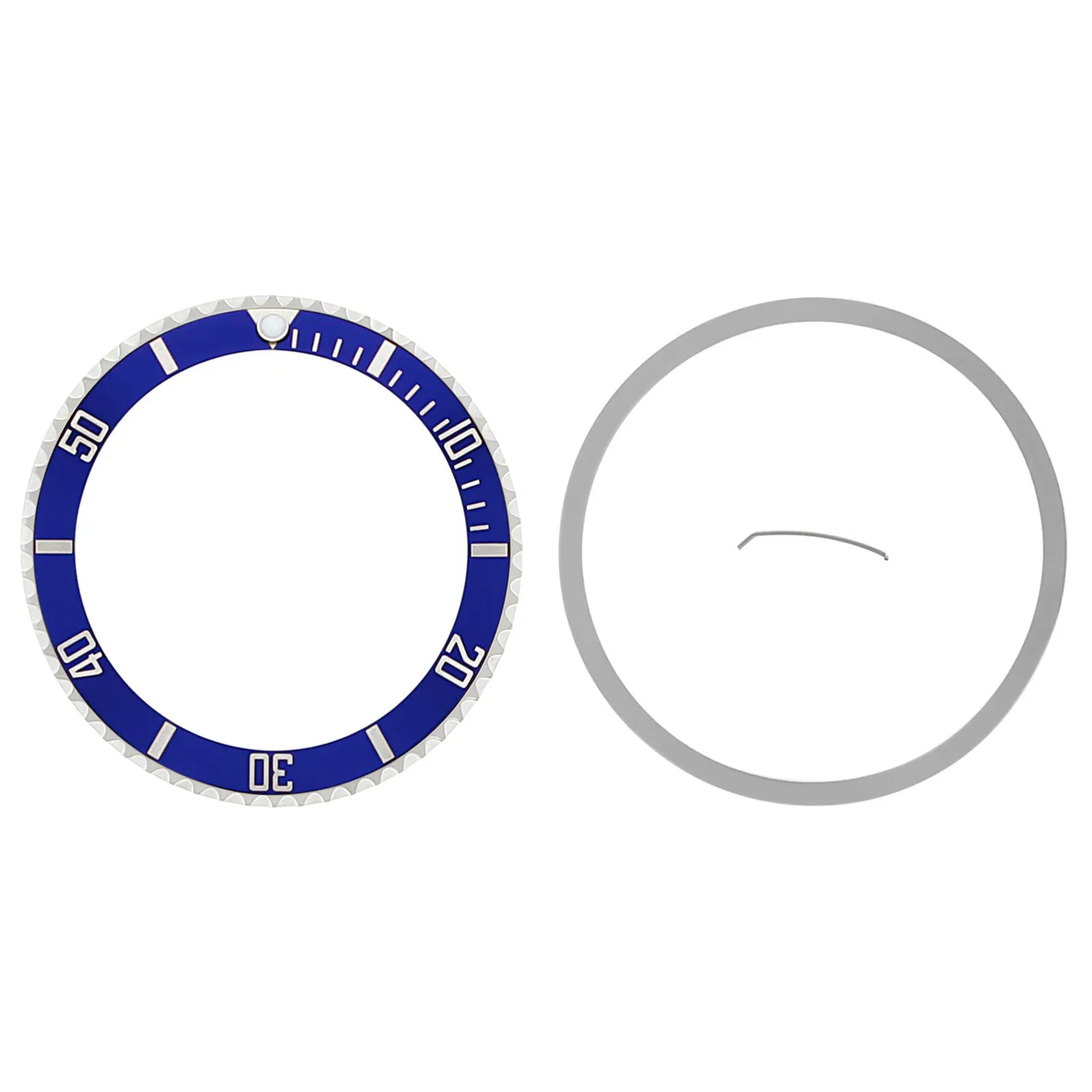 BEZEL   INSERT FOR ROLEX NO DATE SUBMARINER 14060 INSTALLED WATCH BLUE