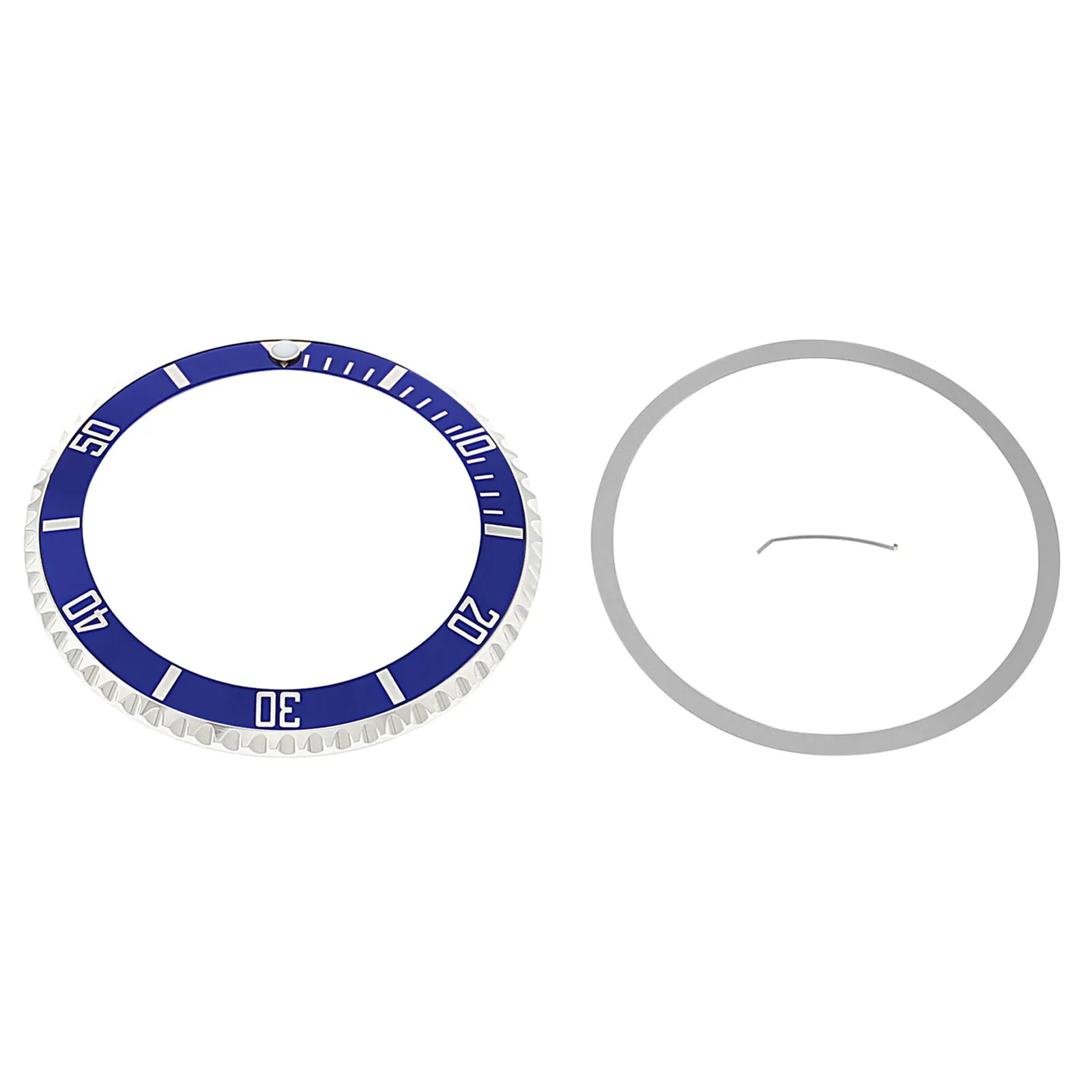 BEZEL   INSERT FOR ROLEX NO DATE SUBMARINER 14060 INSTALLED WATCH BLUE