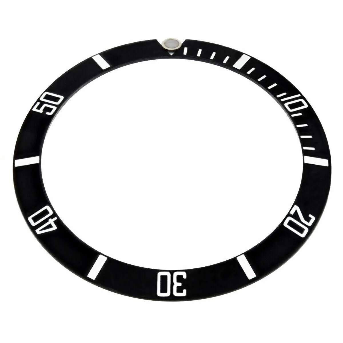 BEZEL INSERT FOR SEIKO 37.80MM  X 30.80MM WATCH BLACK
