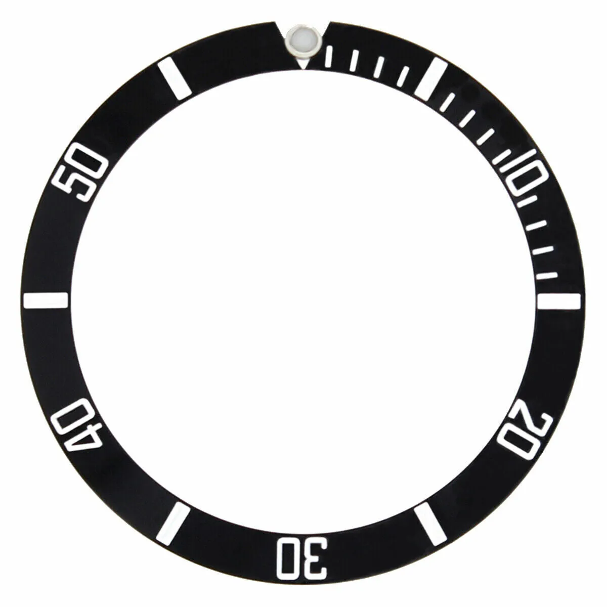 BEZEL INSERT FOR SEIKO 37.80MM  X 30.80MM WATCH BLACK