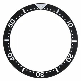BEZEL INSERT FOR SEIKO DIVER LARGE 6105-8000 6106-8150  37 X 31.50 WATCH BLACK