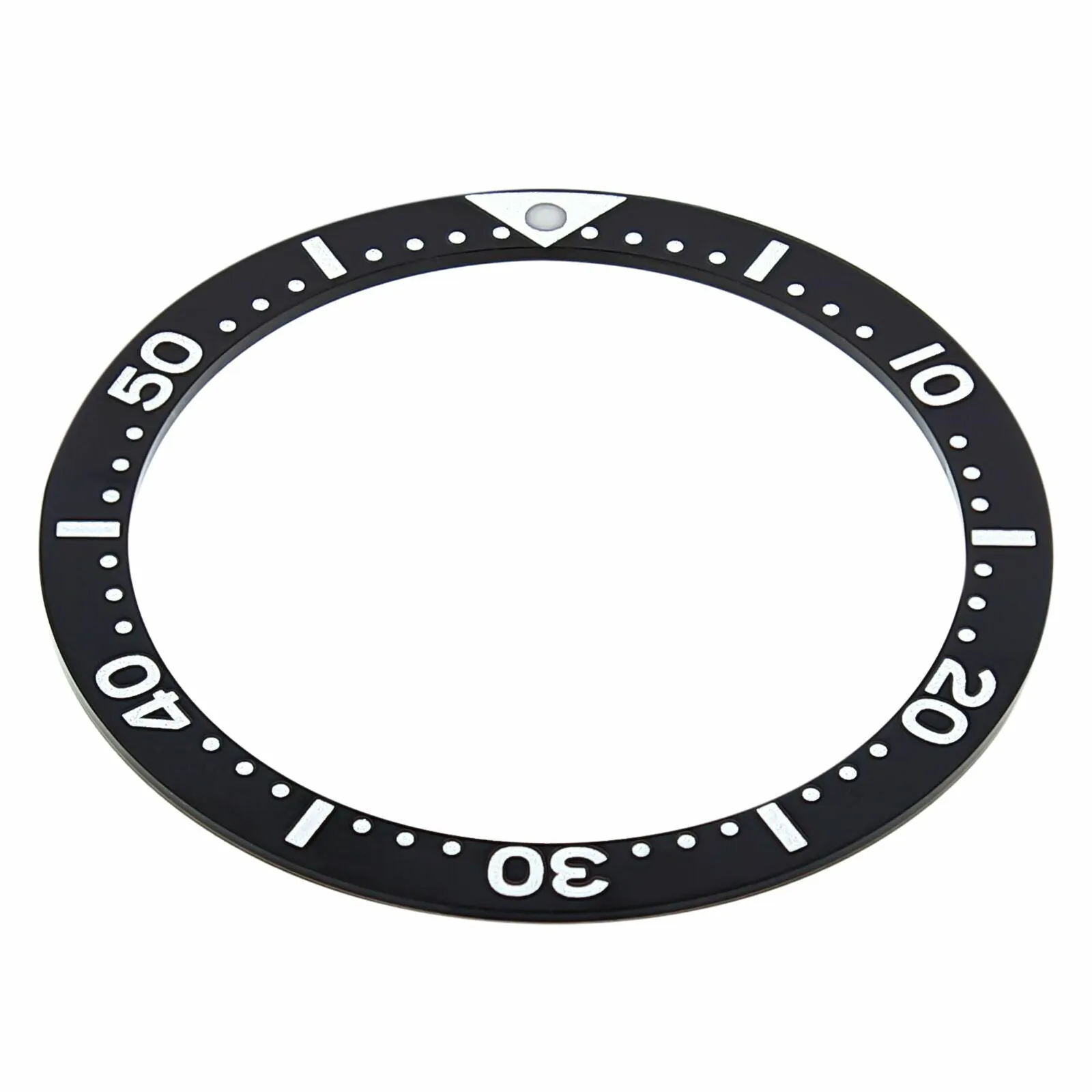 BEZEL INSERT FOR SEIKO DIVER LARGE 6105-8000 6106-8150  37 X 31.50 WATCH BLACK