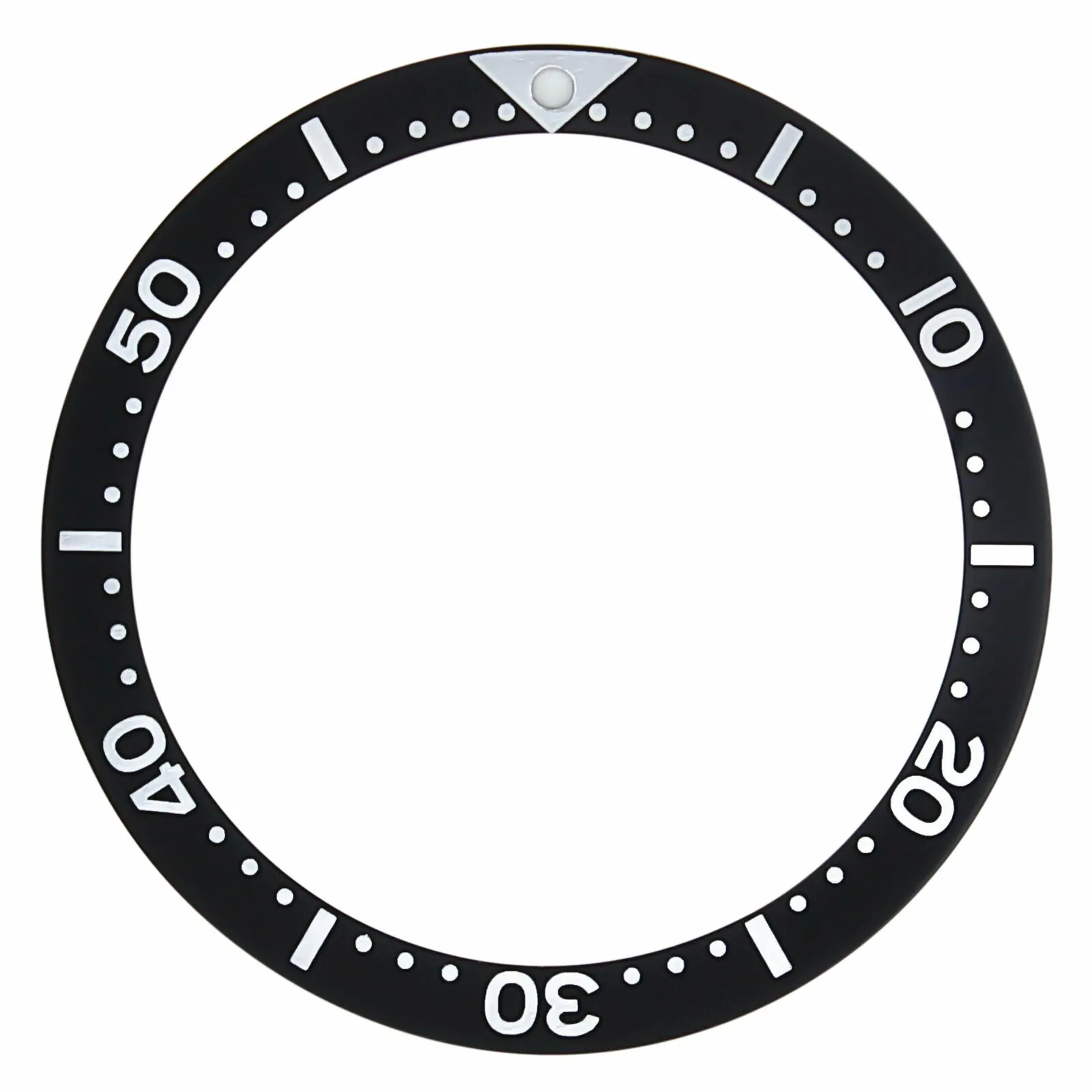 BEZEL INSERT FOR SEIKO DIVER LARGE 6105-8000 6106-8150  37 X 31.50 WATCH BLACK