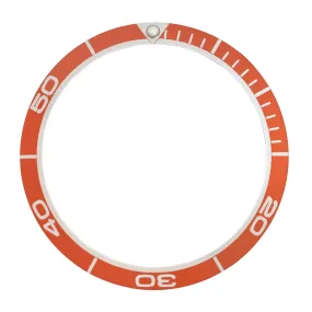 BEZEL INSERT FOR SEIKO PLANET OCEAN DIVER WATCH 38MM X 31MM ORANGE