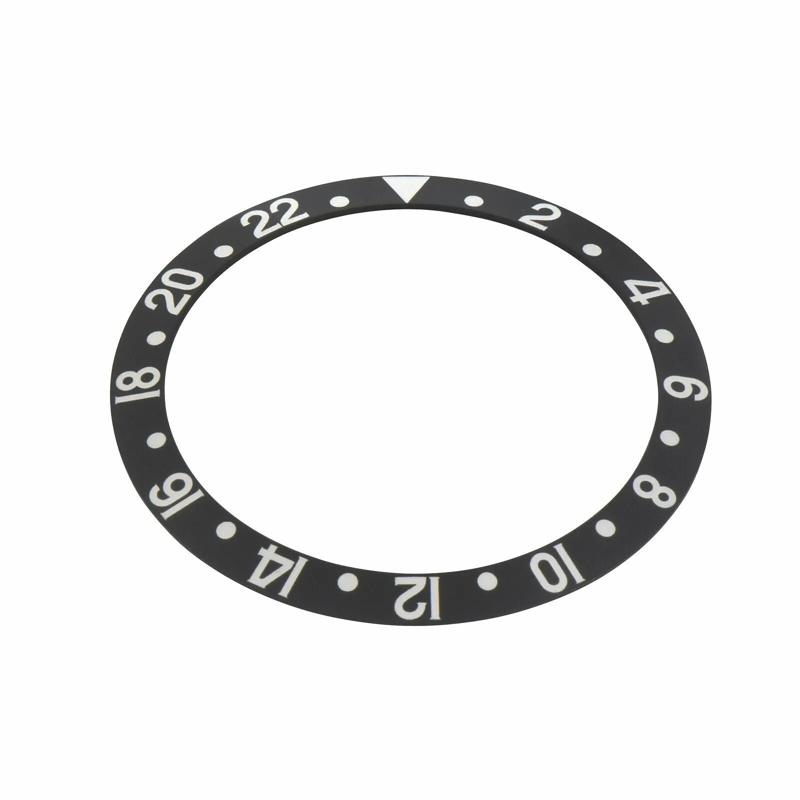 BEZEL INSERT VINTAGE FOR ROLEX GMT FAT FONT 16700 16710 16713 16718 16760 BLACK