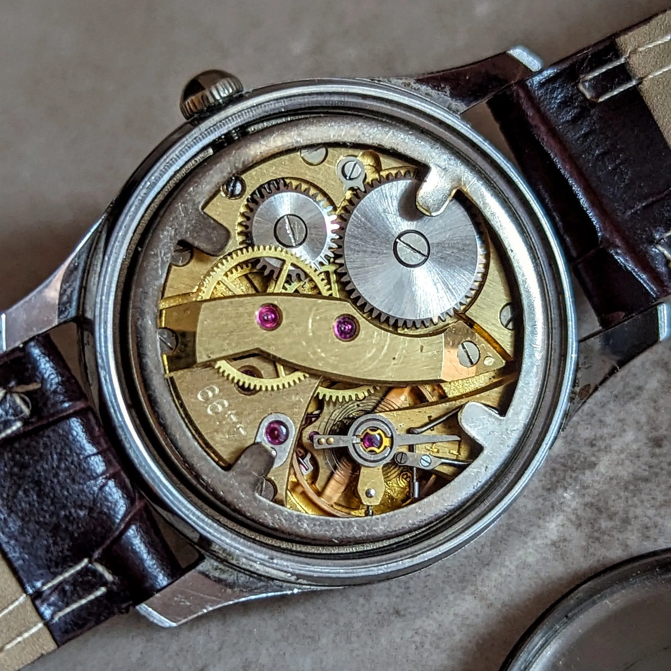 BIFORA Unima Chronometer Wristwatch 18 Jewels Hack Mechanism Vintage Watch