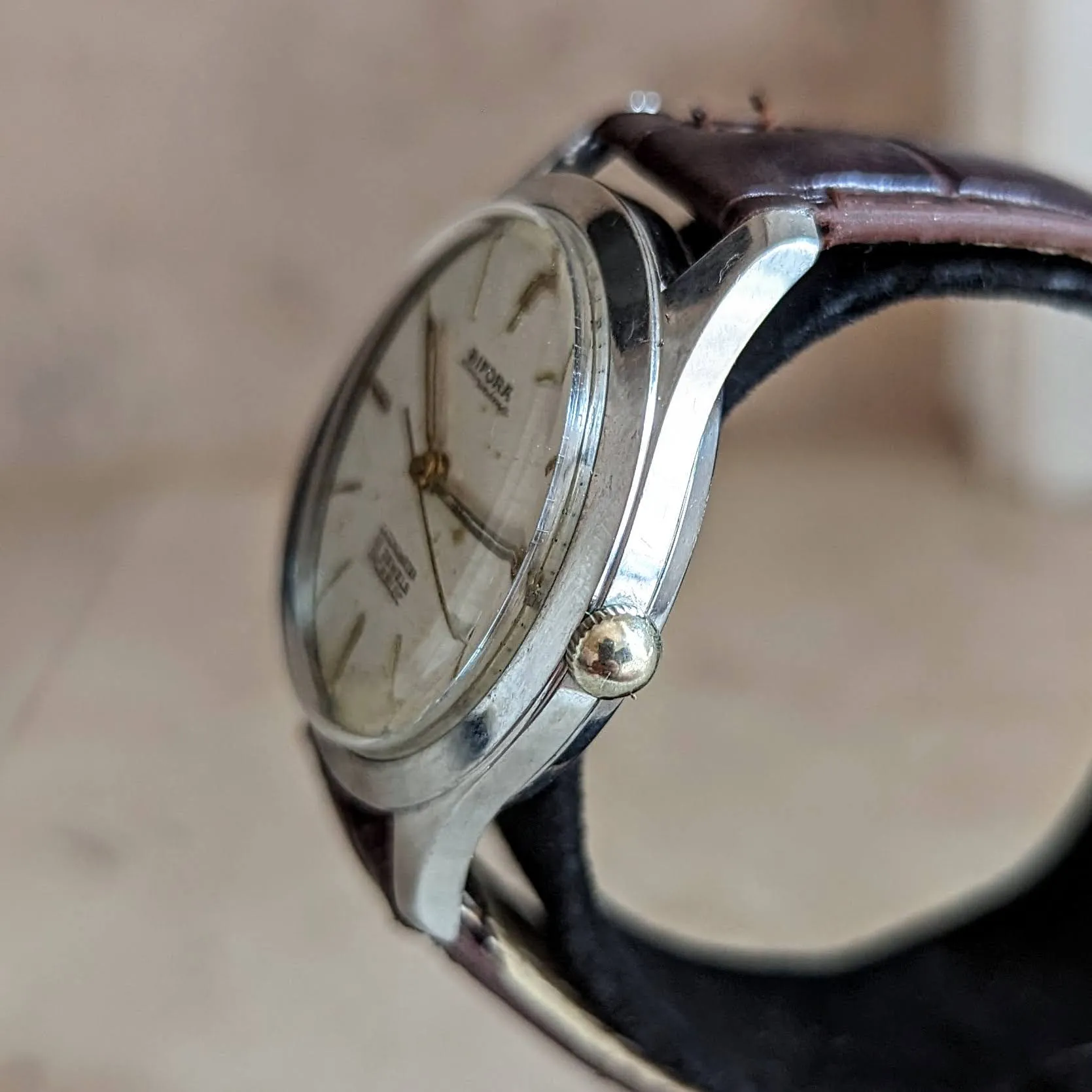 BIFORA Unima Chronometer Wristwatch 18 Jewels Hack Mechanism Vintage Watch