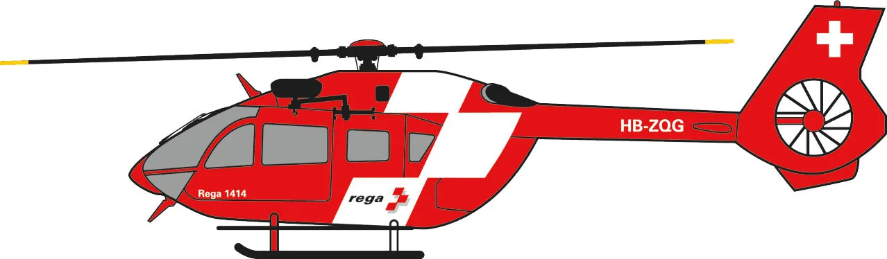 Big Crown ProPilot Rega Fleet Airbus Helicopters H145 HB-ZQI Limited Edition D