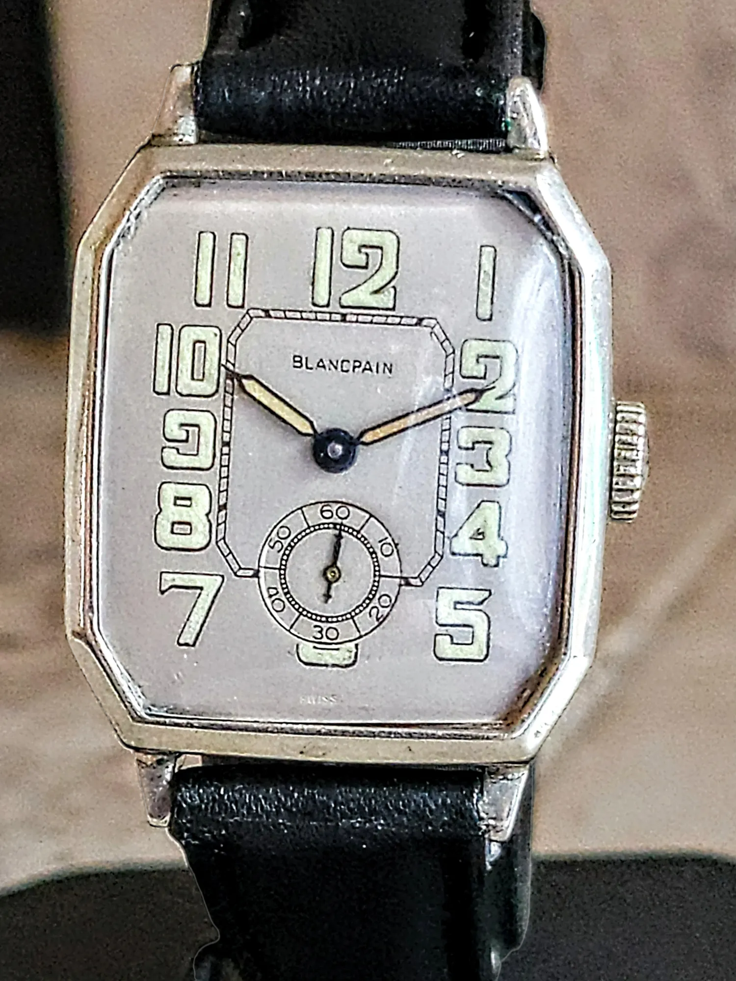 BLANCPAIN Art Deco Watch 15 Jewels Cal. Rayville 42 Swiss 1920's