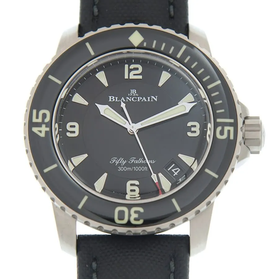 Blancpain Fifty Fathoms Automatic Black Dial Unisex Watch 5015-12b30-b52a