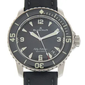 Blancpain Fifty Fathoms Automatic Black Dial Unisex Watch 5015-12b30-b52a