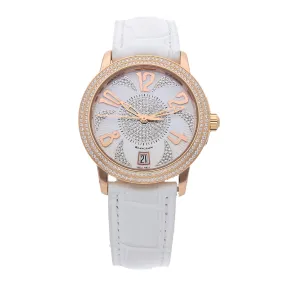 Blancpain Ultraplate Automatic White Dial Ladies Watch 3300A-3728-52B