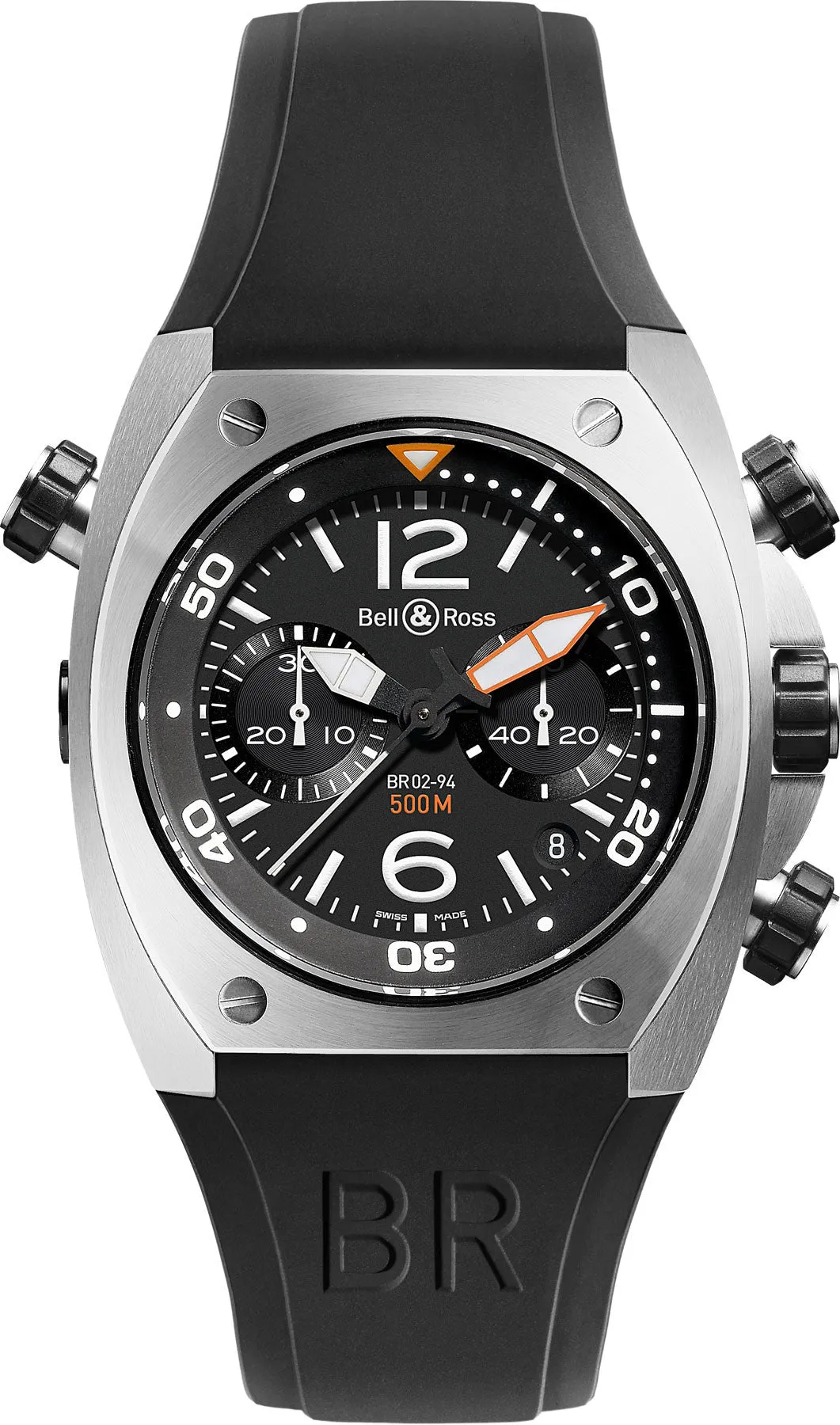 BR Watch BR 2 94 Chronograph Steel Case D