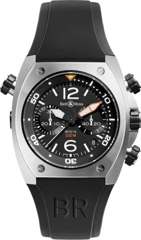 BR Watch BR 2 94 Chronograph Steel Case D