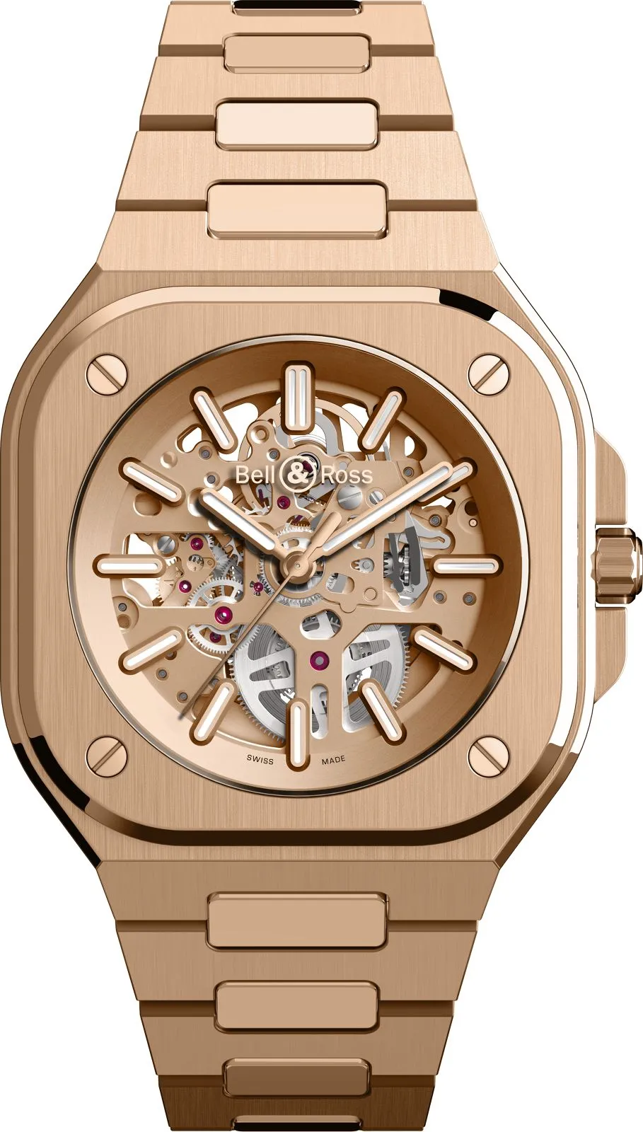 BR Watch BR 5 Skeleton Gold Bracelet Limited Edition