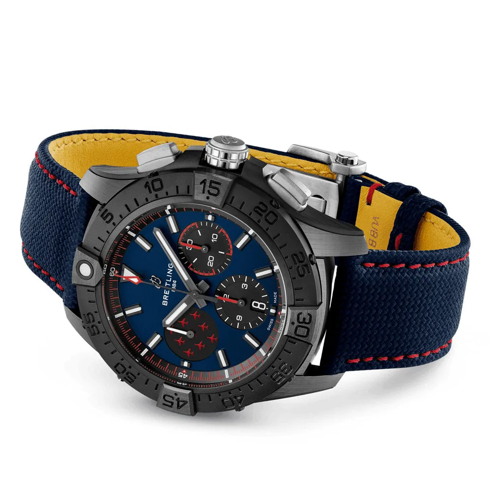 Breitling Avenger B01 Chronograph 44mm Night Mission Red Arrows Blue Dial Ceramic Automatic Gents Watch SB01475A1C1X1