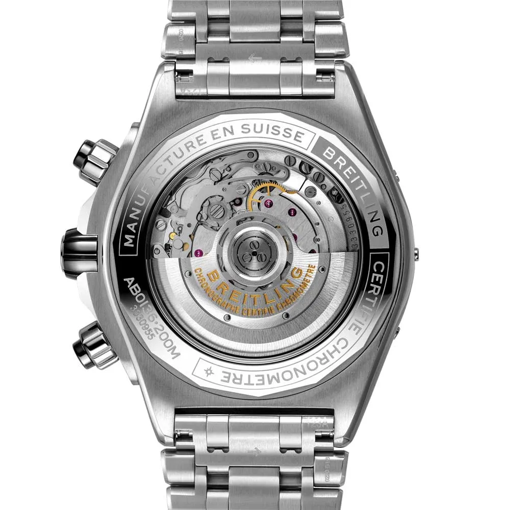 Breitling Super Chronomat B01 Chronograph 44mm Black Dial Automatic Gents Watch AB0136251B1A1