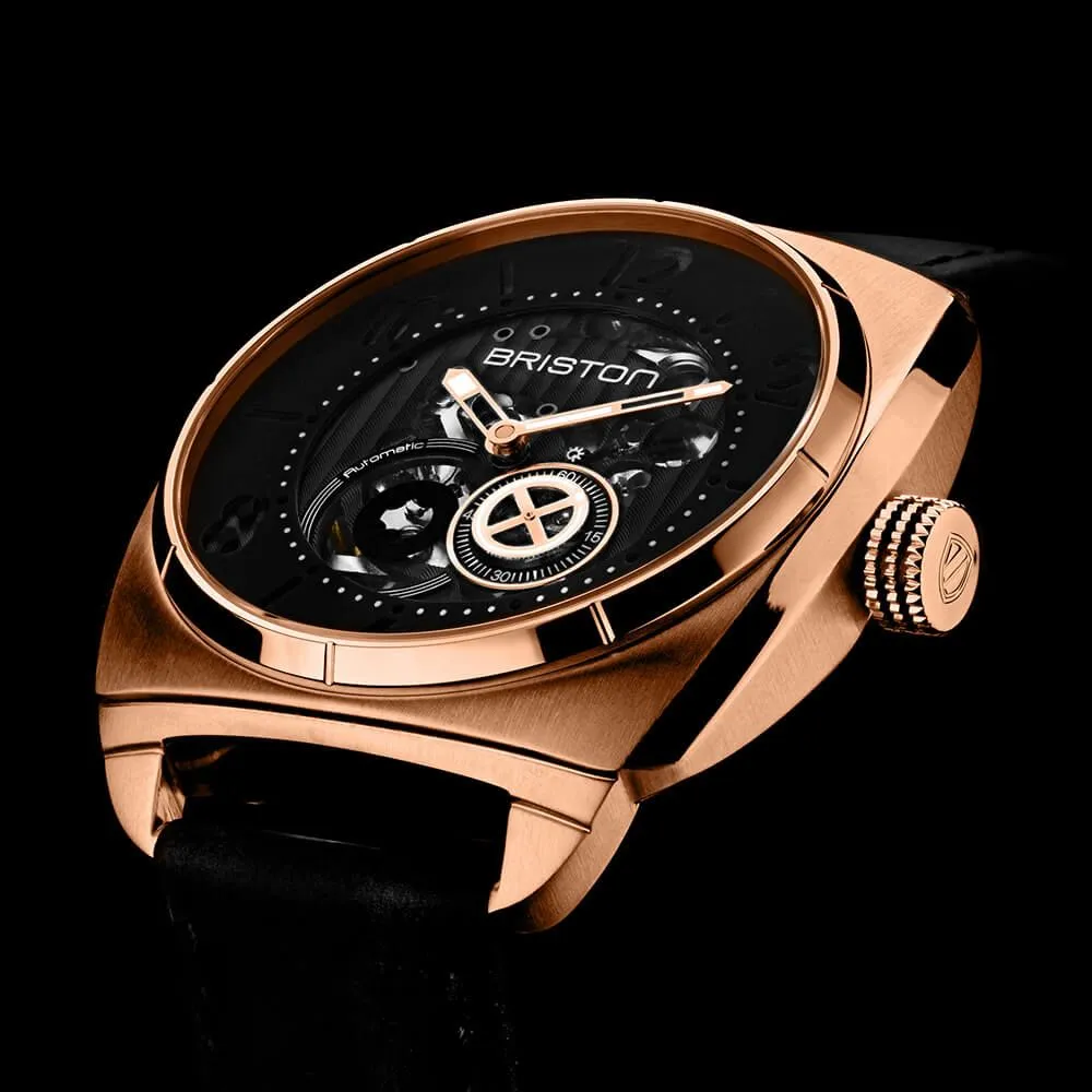 Briston Streamliner Skeleton Rose Gold IP