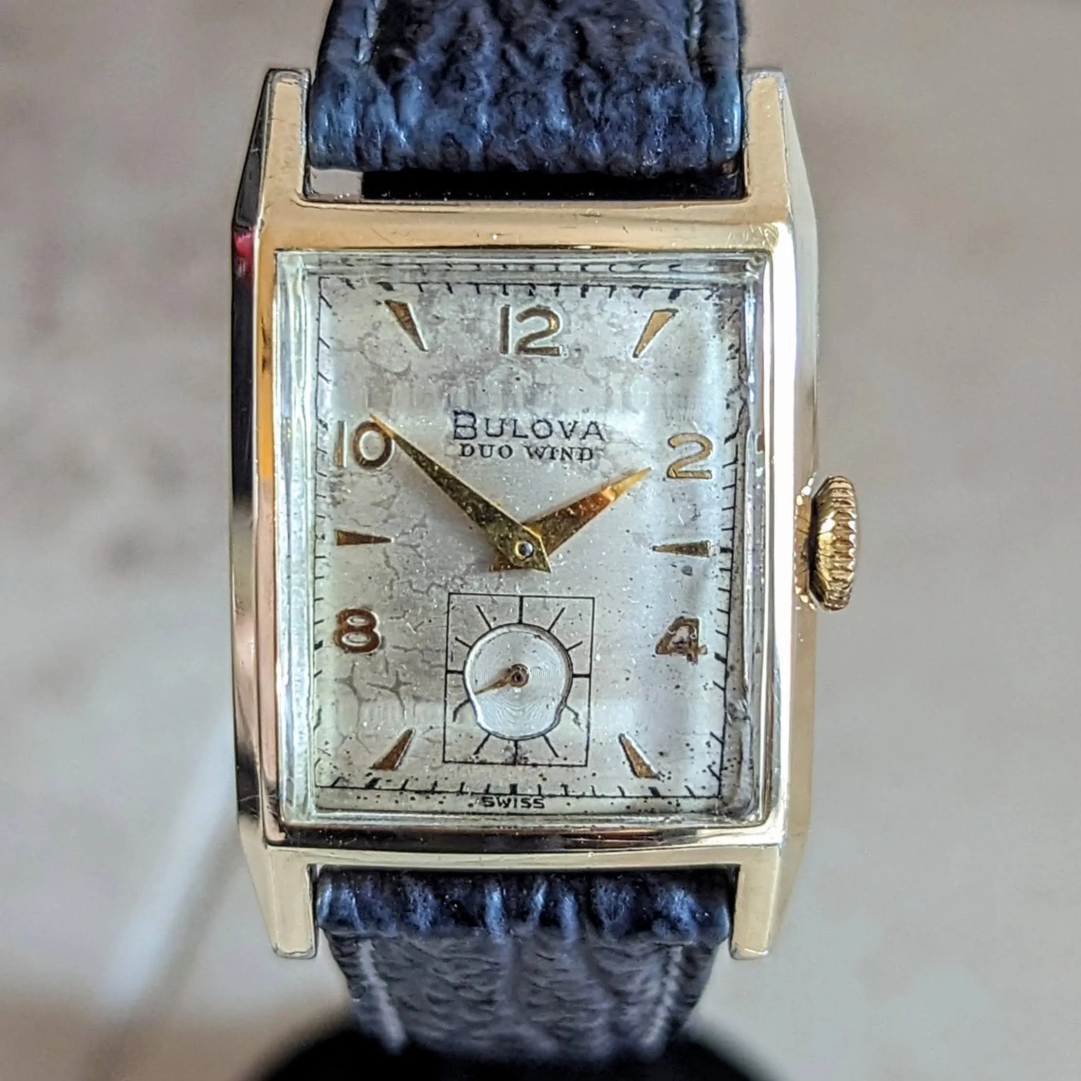 BULOVA 1950 DUO WIND Automatic Wristwatch 17 Jewels Cal. 9AB Swiss Made Watch