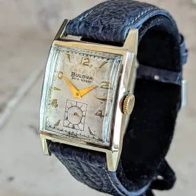 BULOVA 1950 DUO WIND Automatic Wristwatch 17 Jewels Cal. 9AB Swiss Made Watch