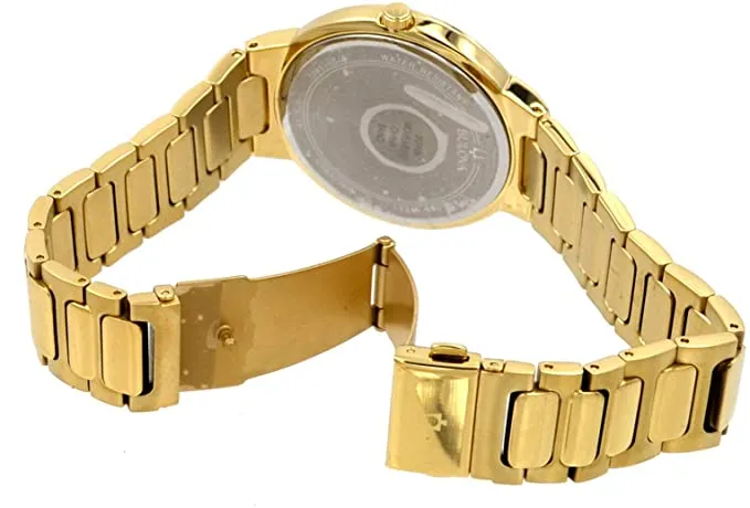 Bulova 97B199 Gold Tone Stainless Steel Casual Blue Dial Dress Men Watches