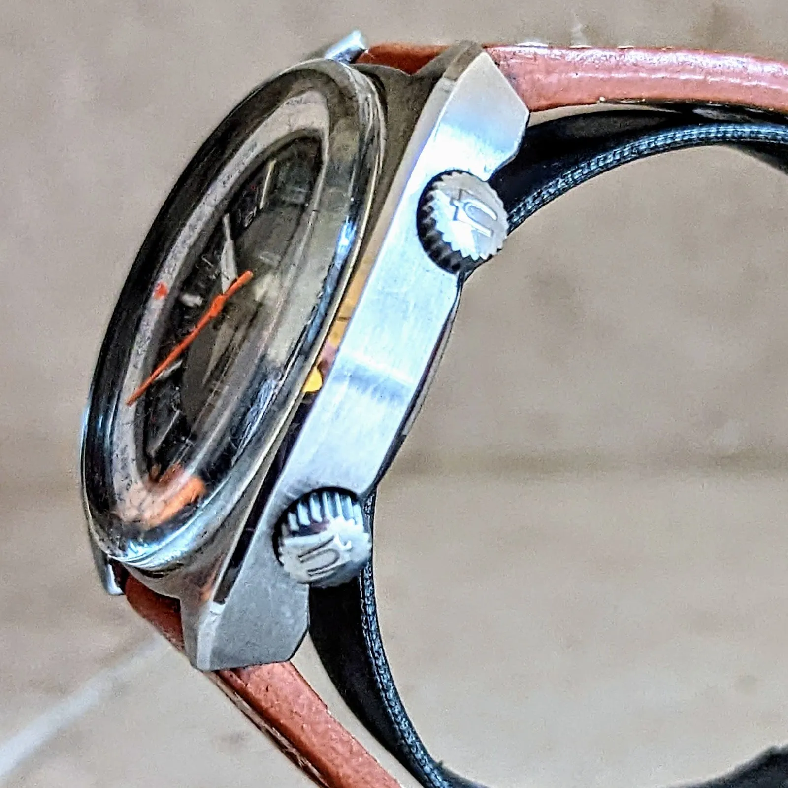 BULOVA Accutron Deep Sea World Timer Watch Vintage 1970 Wristwatch