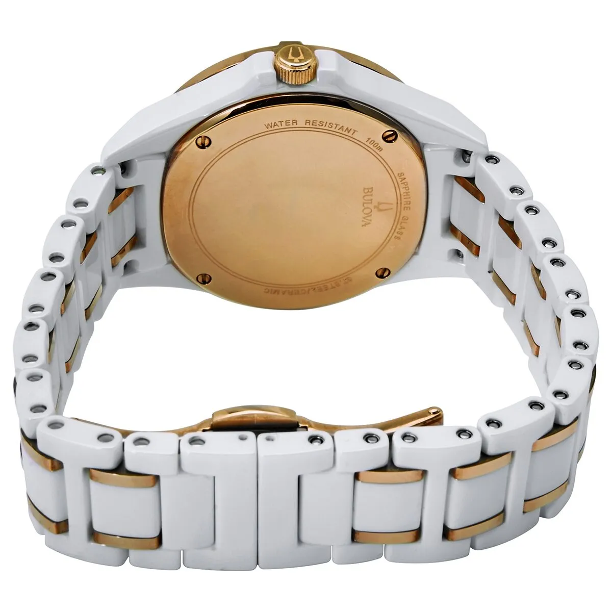Bulova Marine Star Quartz Diamond Ladies Watch 98R241