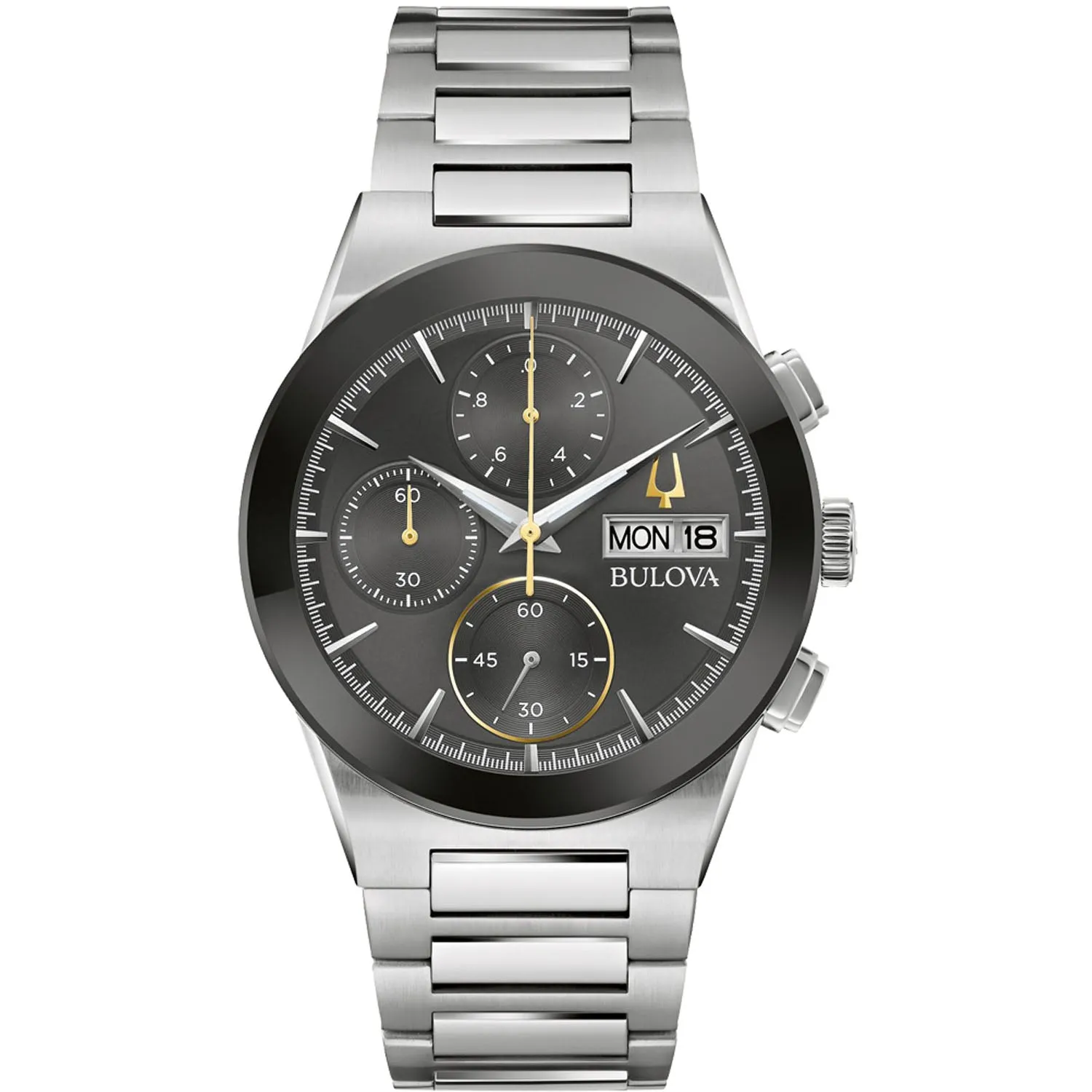 Bulova Men's Milennia Black Dial Watch - 96C149