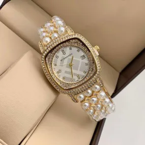 Burberry Premium Quality Women's Watch BB-9045 Heritage White Diamand Dial And Case With Dated Swiss Rare 38mm Women Wrist Braclet Watch- Best Watch Ever For Women Or Girls