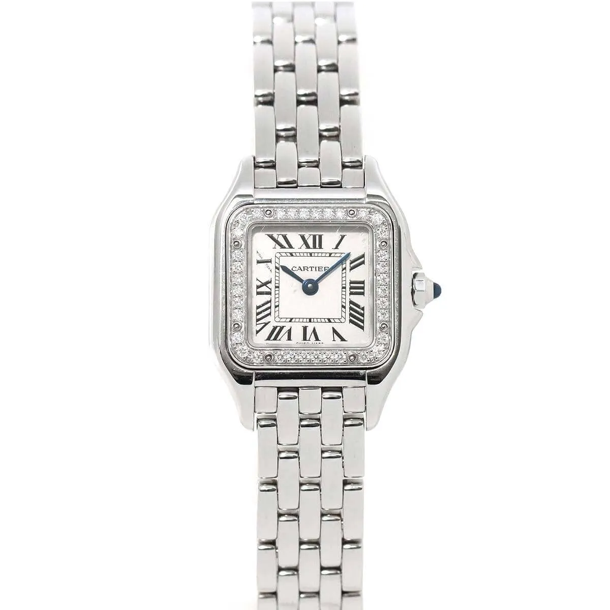 Cartier Panthère SM Diamond Bezel Quartz Silver Dial ALC1081