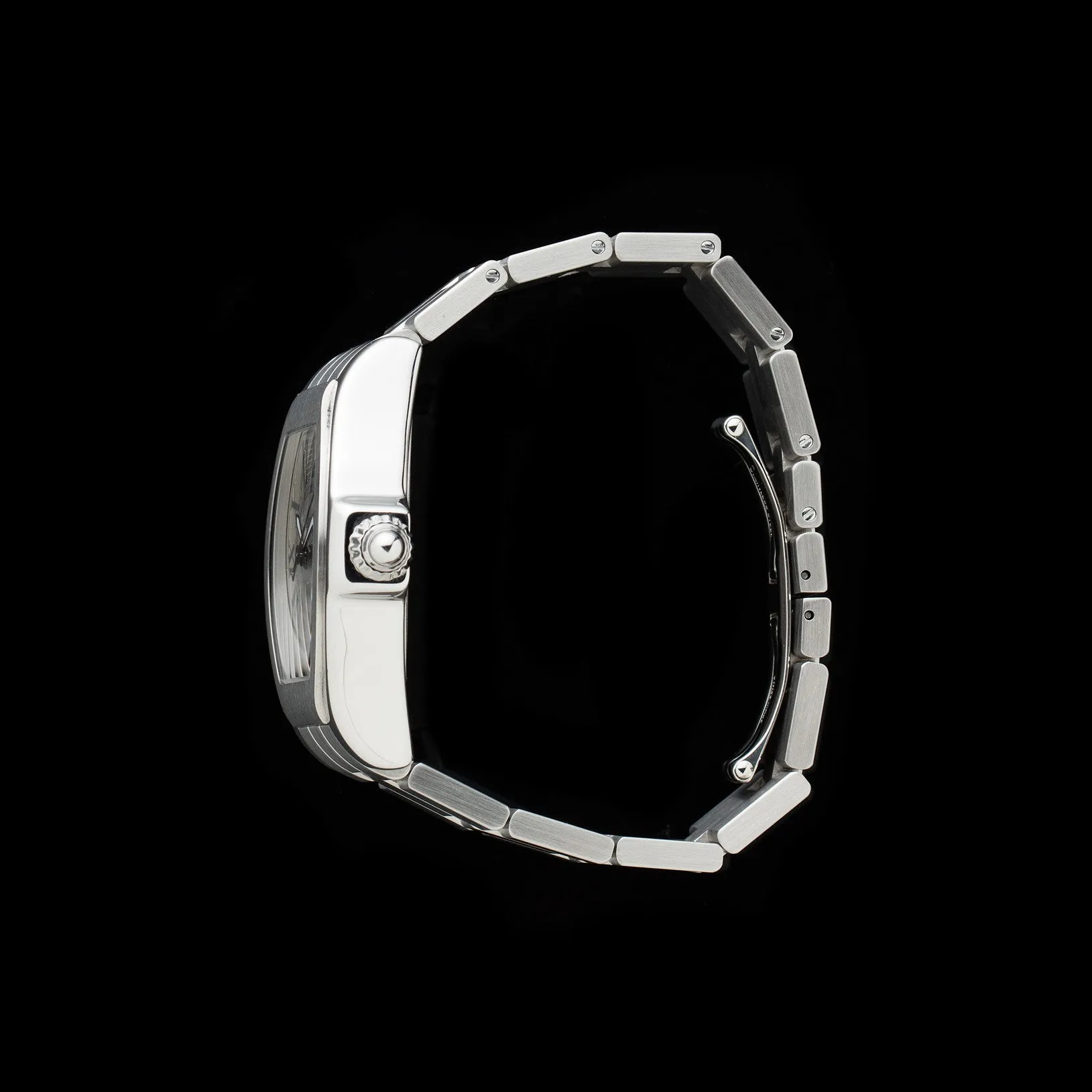 Cartier Roadster Men's Large Stainless Steel Wristwatch