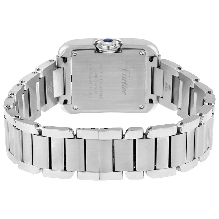 Cartier Tank Anglaise Silver Dial Ladies Watch W4TA0003