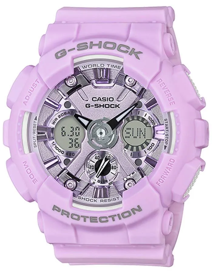 Casio G-Shock S Series - Purple Case - Digital/Analog - Shock Resistant