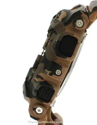 Casio Mens Large Case G-Shock - Camouflage - Flash Alert - World Time