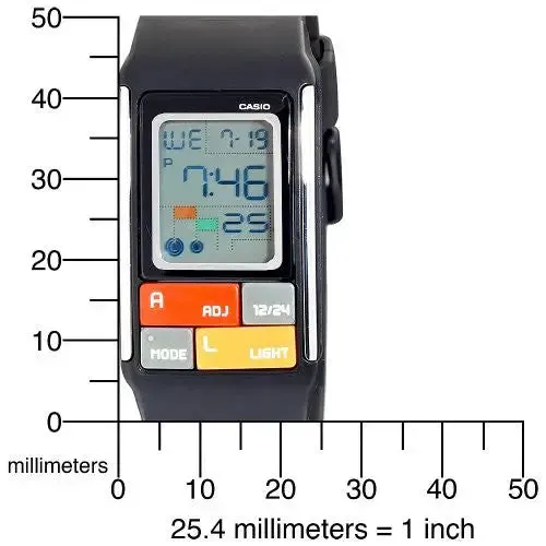 Casio Women's Pop Tone Digital Black Watch LDF50-1