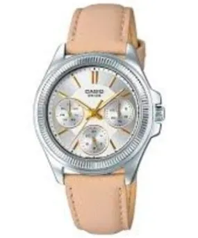 Casio, Women’s Watch Analog, Silver Dial Grey Leather Band, LTP-2088L-4A2VD