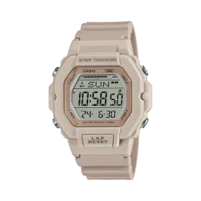 Casio Women's Watch Digital, Pink Dial Pink Resin Strap,LWS-2200H-4AVDF