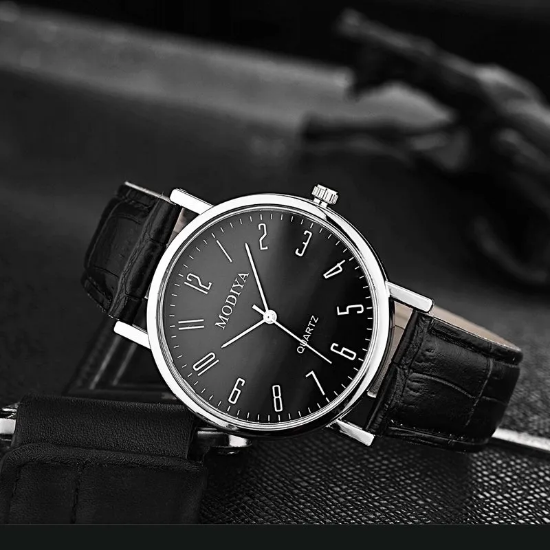 Casual Round Buckle Quartz Men's Watches