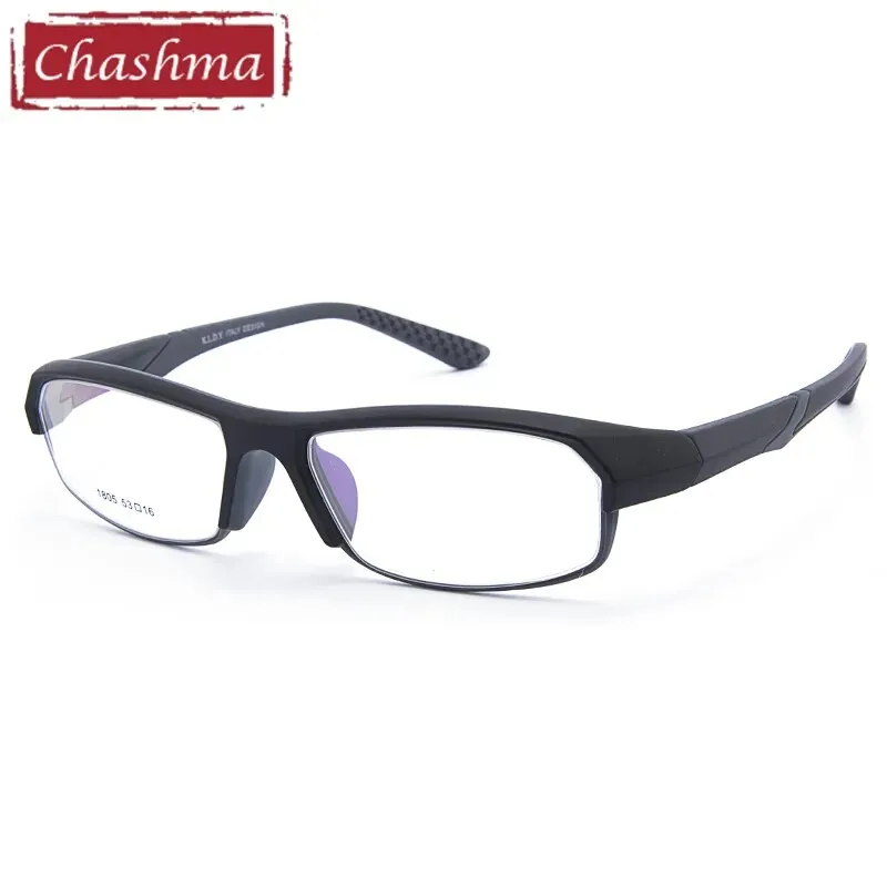 Chashma Men's Full Rim Rectangular Tr 90 Titanium Sport Eyeglasses 1805