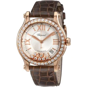 Chopard Happy Sport Silver Guilloche Dial Ladies Watch 274808-5003