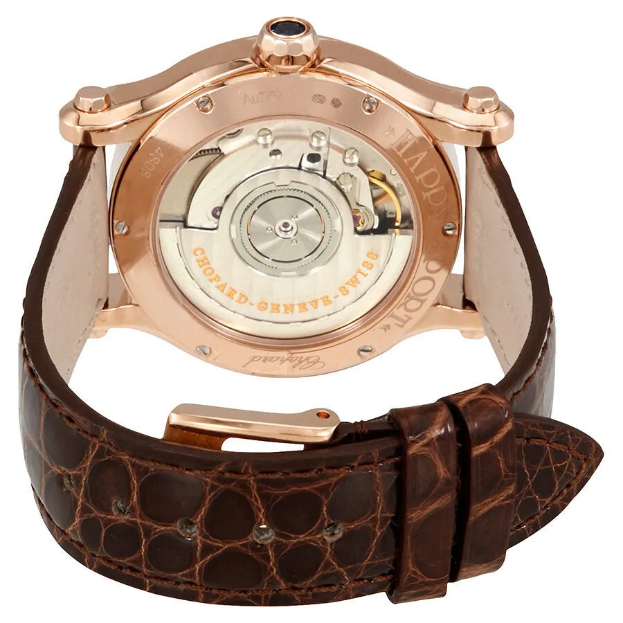 Chopard Happy Sport Silver Guilloche Dial Ladies Watch 274808-5003