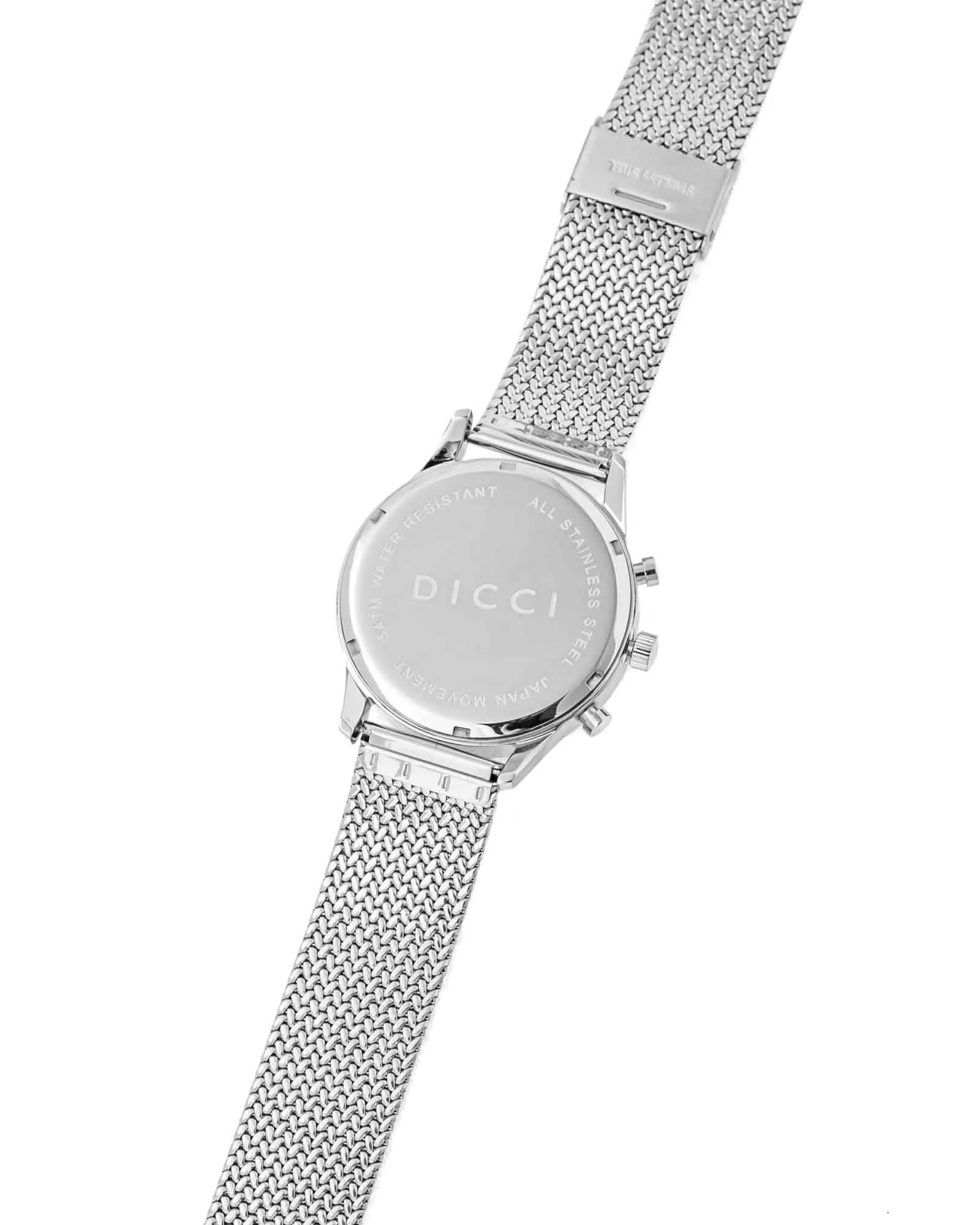Chronometer watch - Black dial with silver bracelet