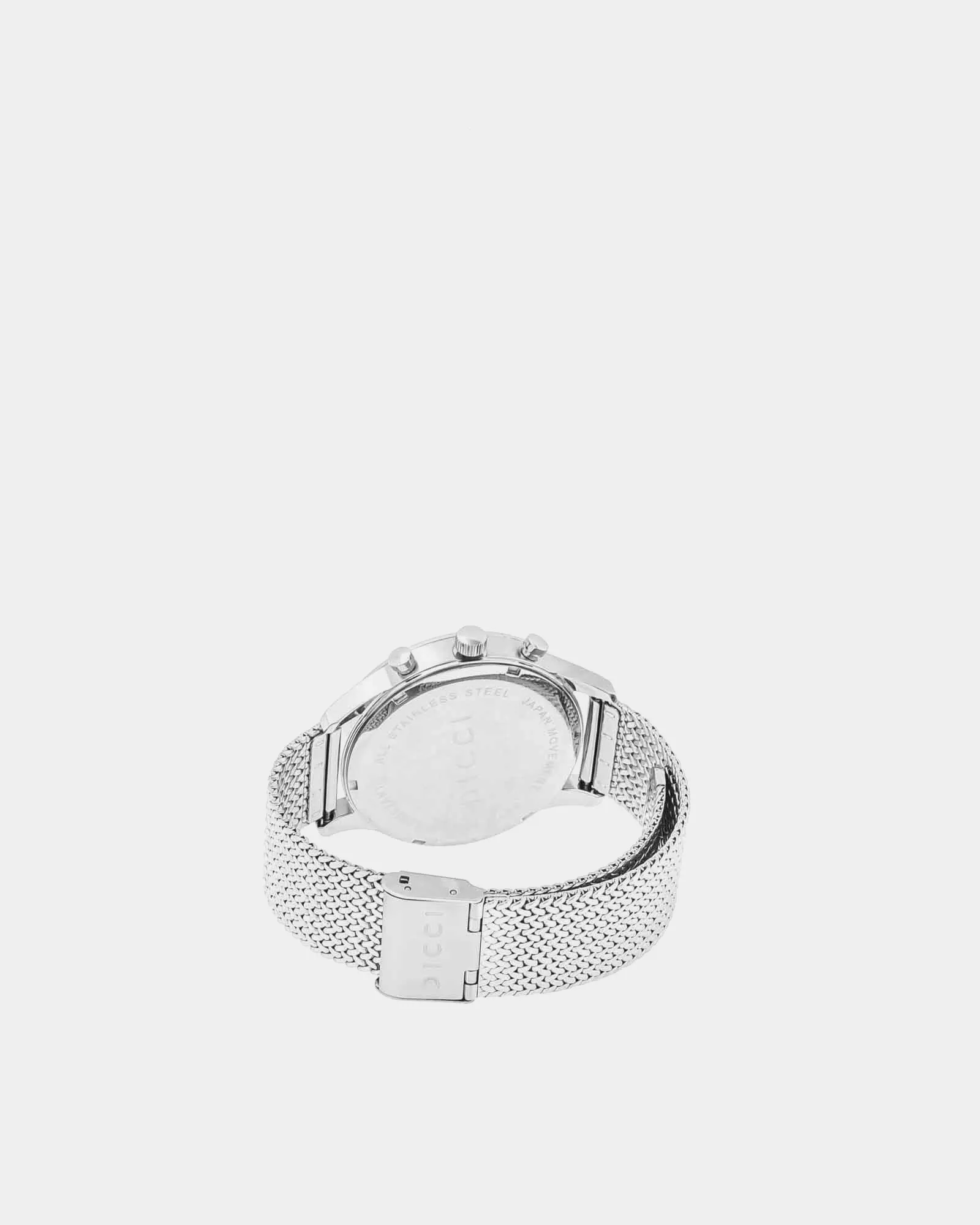 Chronometer watch - Black dial with silver bracelet