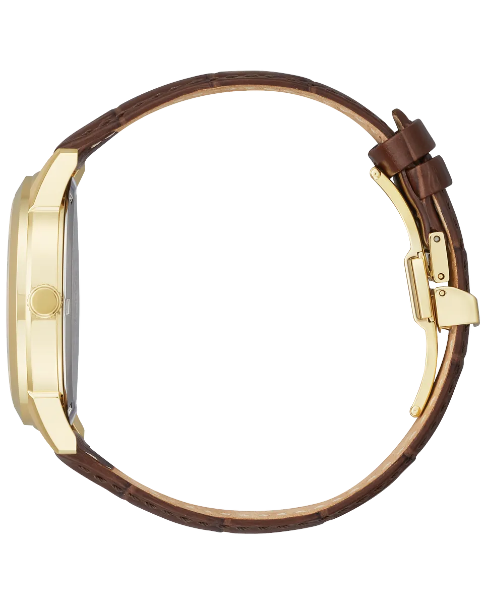 Citizen AW0092-07Q Corso Eco-Drive Brown Leather Strap Men Watches