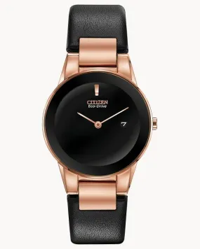 Citizen Axiom Ladies Black Dial Stainless Steel Watch GA1058-16E