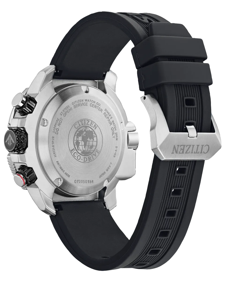Citizen BJ2167-03E ProMaster Aqualand Eco-Drive Black Silicone Strap Men Watches
