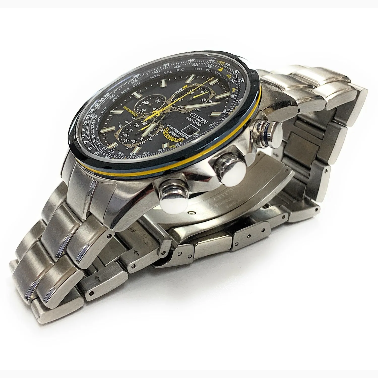 Citizen Blue Angels World Chrono A-T Eco-Drive Atomic Watch AT8020-54L