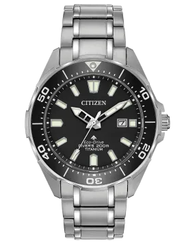 Citizen BN0200-56E ProMaster Diver Eco-Drive Silver Stainless Steel Strap Men Watches