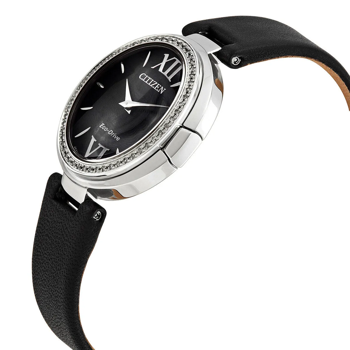 Citizen Capella Diamond Black Dial Ladies Watch EX1500-01E